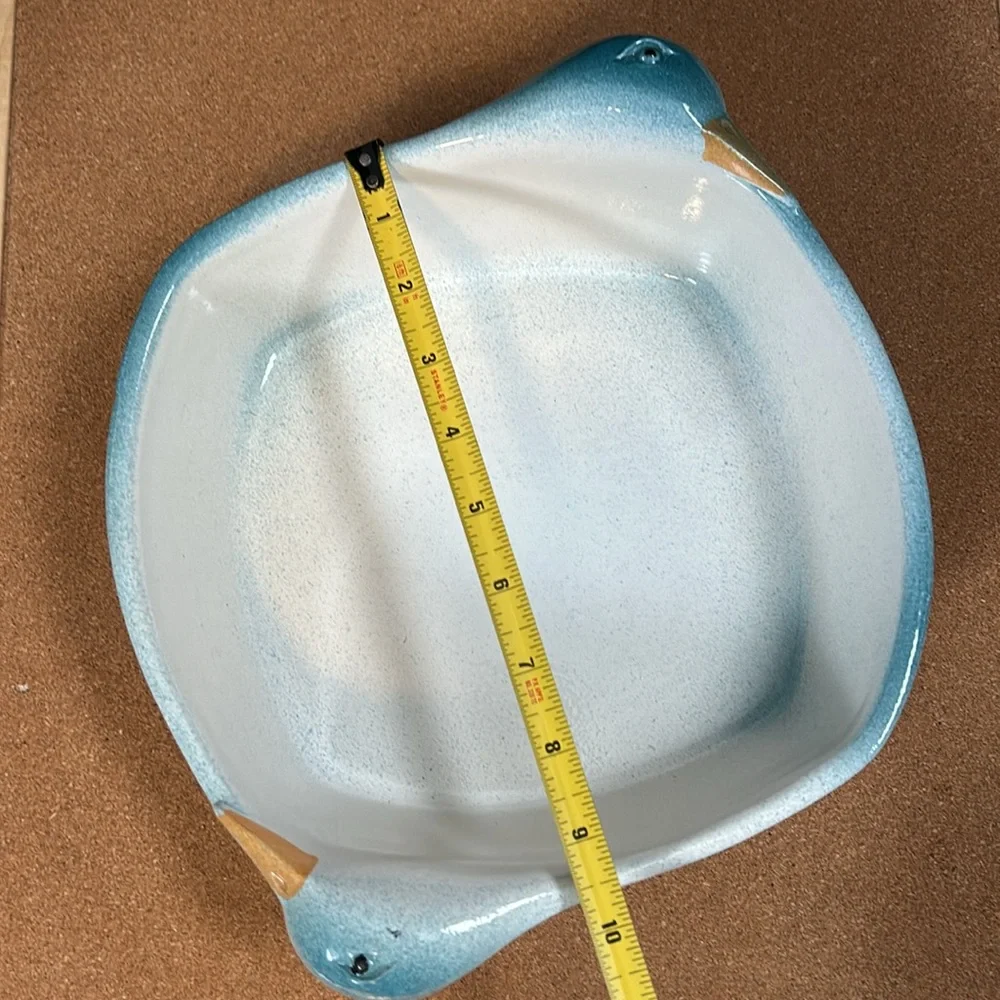 Vintage seagull / duck  salad bowl or oven dish from France